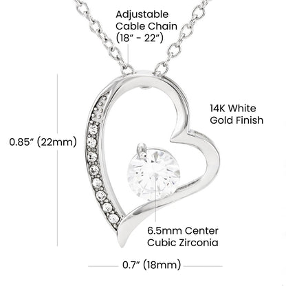 Greatest Blessing - Apology Gift For Mom - Forever Love Necklace