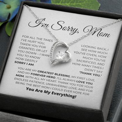 Greatest Blessing - Apology Gift For Mom - Forever Love Necklace