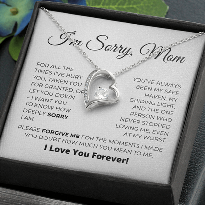 I'm Sorry Mom - Apology Gift For Mom - Love Knot Necklace