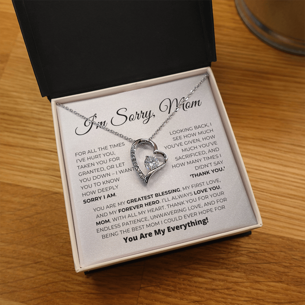 Greatest Blessing - Apology Gift For Mom - Forever Love Necklace