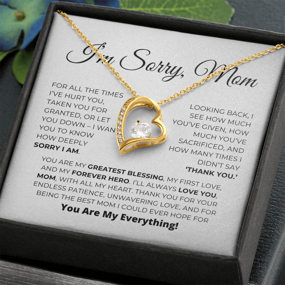 Greatest Blessing - Apology Gift For Mom - Forever Love Necklace
