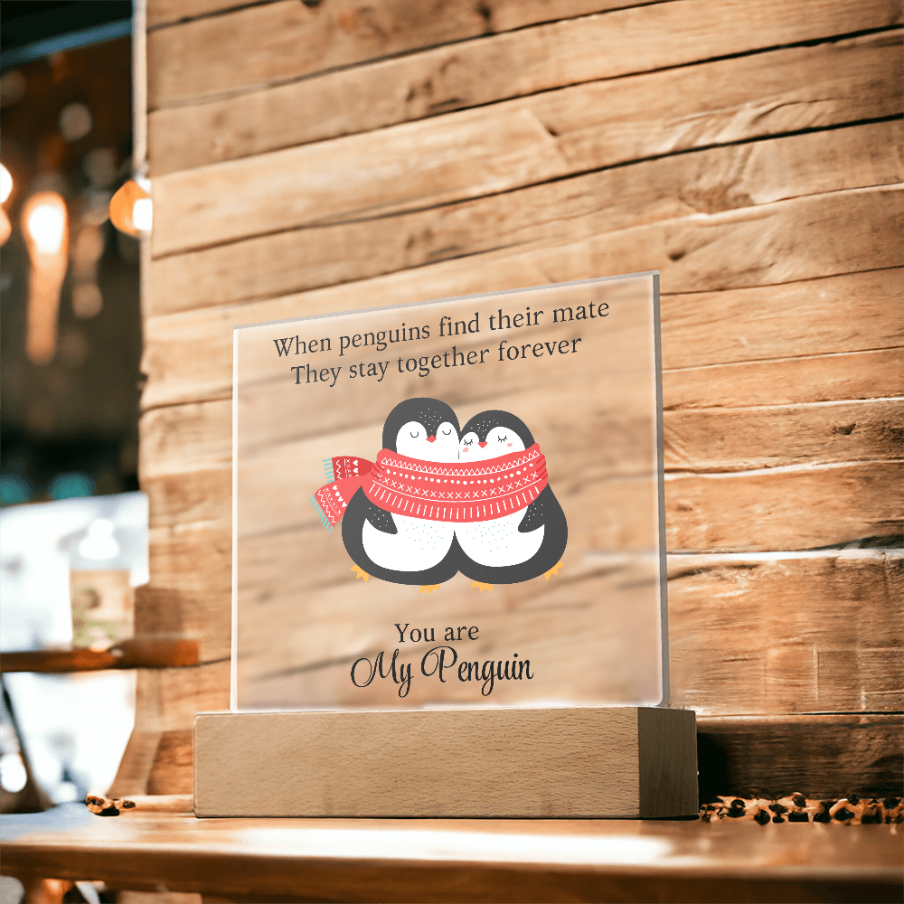 You Are My Penguin - Acrylic Square Plaque