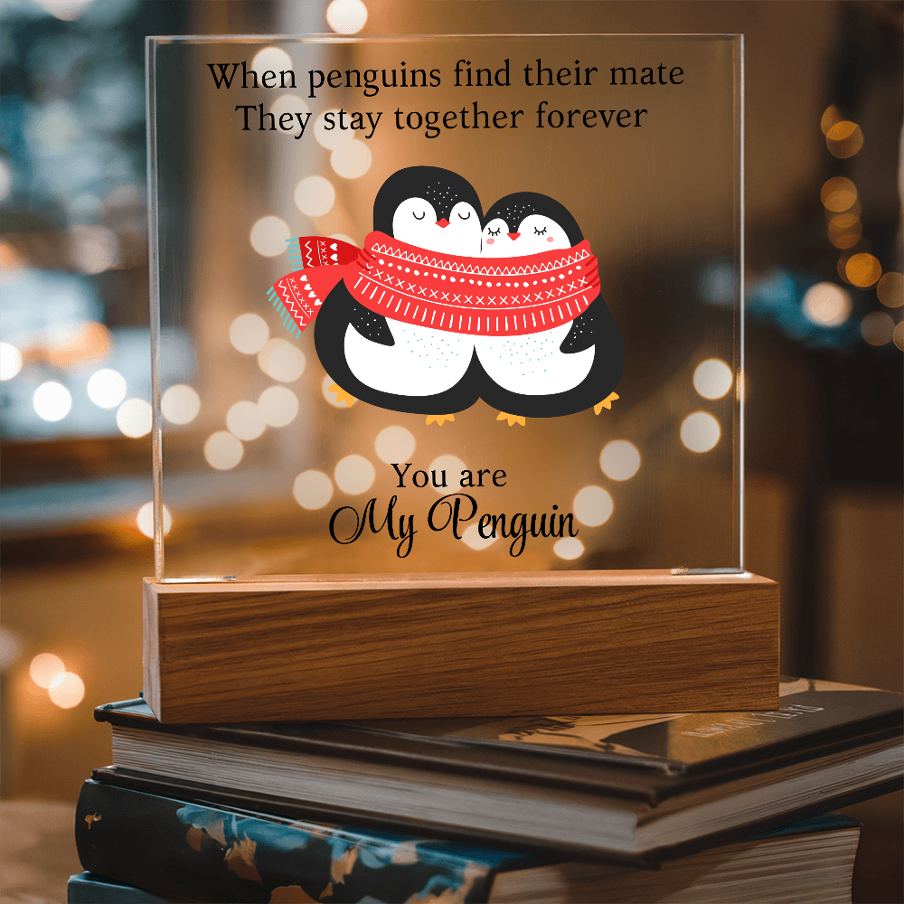 You Are My Penguin - Acrylic Square Plaque
