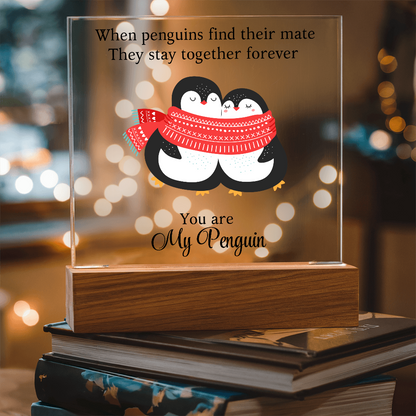You Are My Penguin - Acrylic Square Plaque