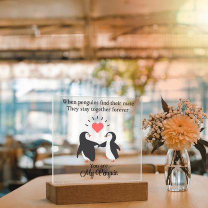 You Are My Penguin - Acrylic Square Plaque