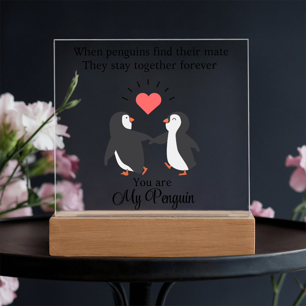 You Are My Penguin - Acrylic Square Plaque