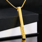 Apology Gift For Her - 4-Sided Stick Necklace - Engraved