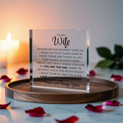 To My Wife - Printed Acrylic Block