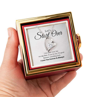 Let's Start Over - Forever Love with Rotating Rose Gift Box