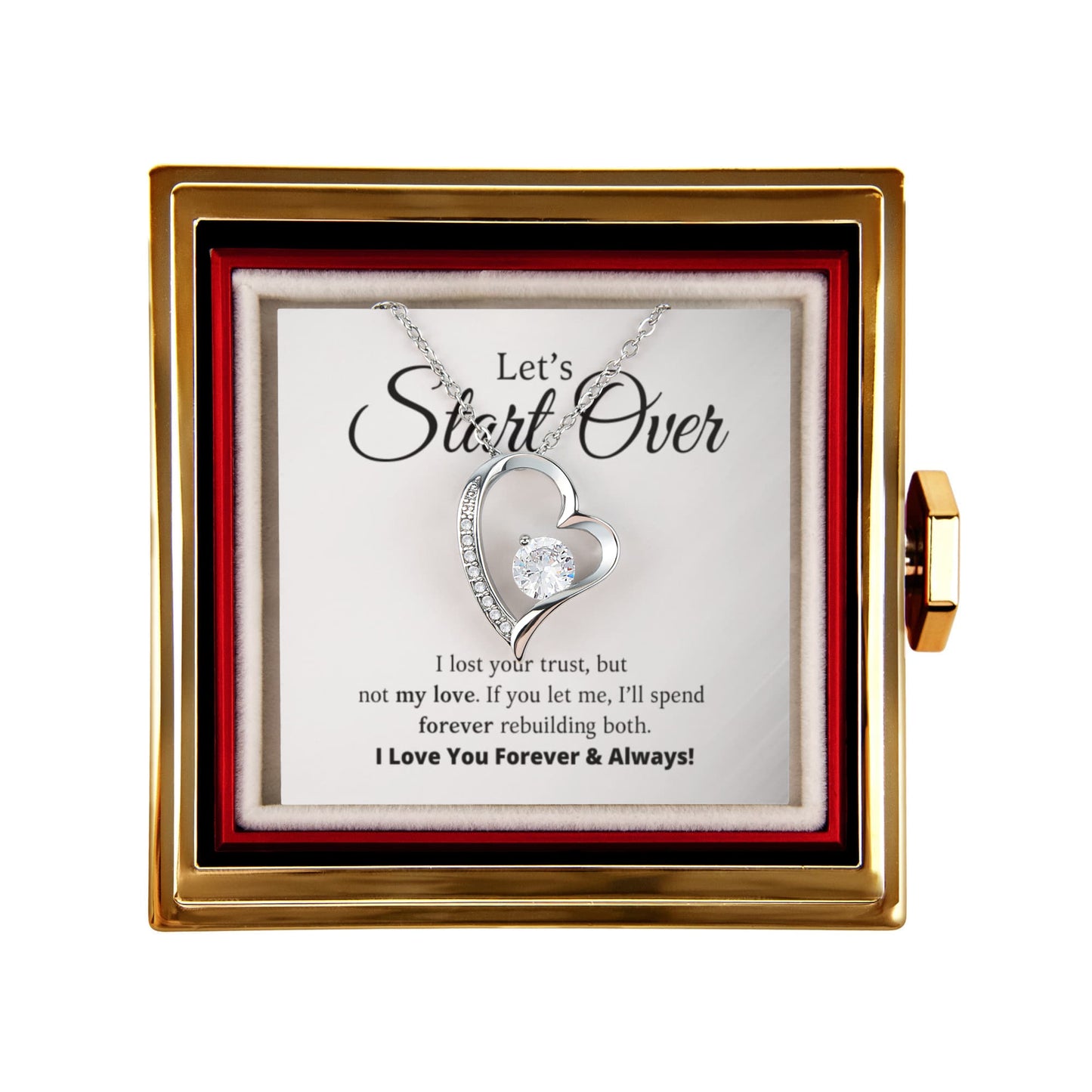 Let's Start Over - Forever Love with Rotating Rose Gift Box