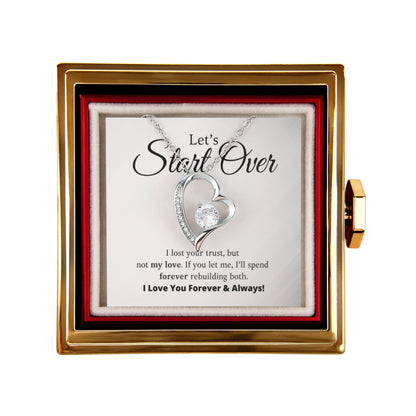 Let's Start Over - Forever Love with Rotating Rose Gift Box