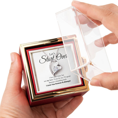 Let's Start Over - Forever Love with Rotating Rose Gift Box