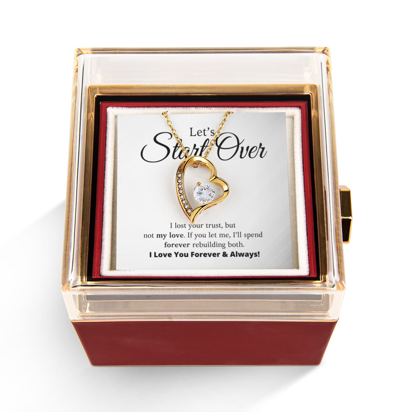 Let's Start Over - Forever Love with Rotating Rose Gift Box