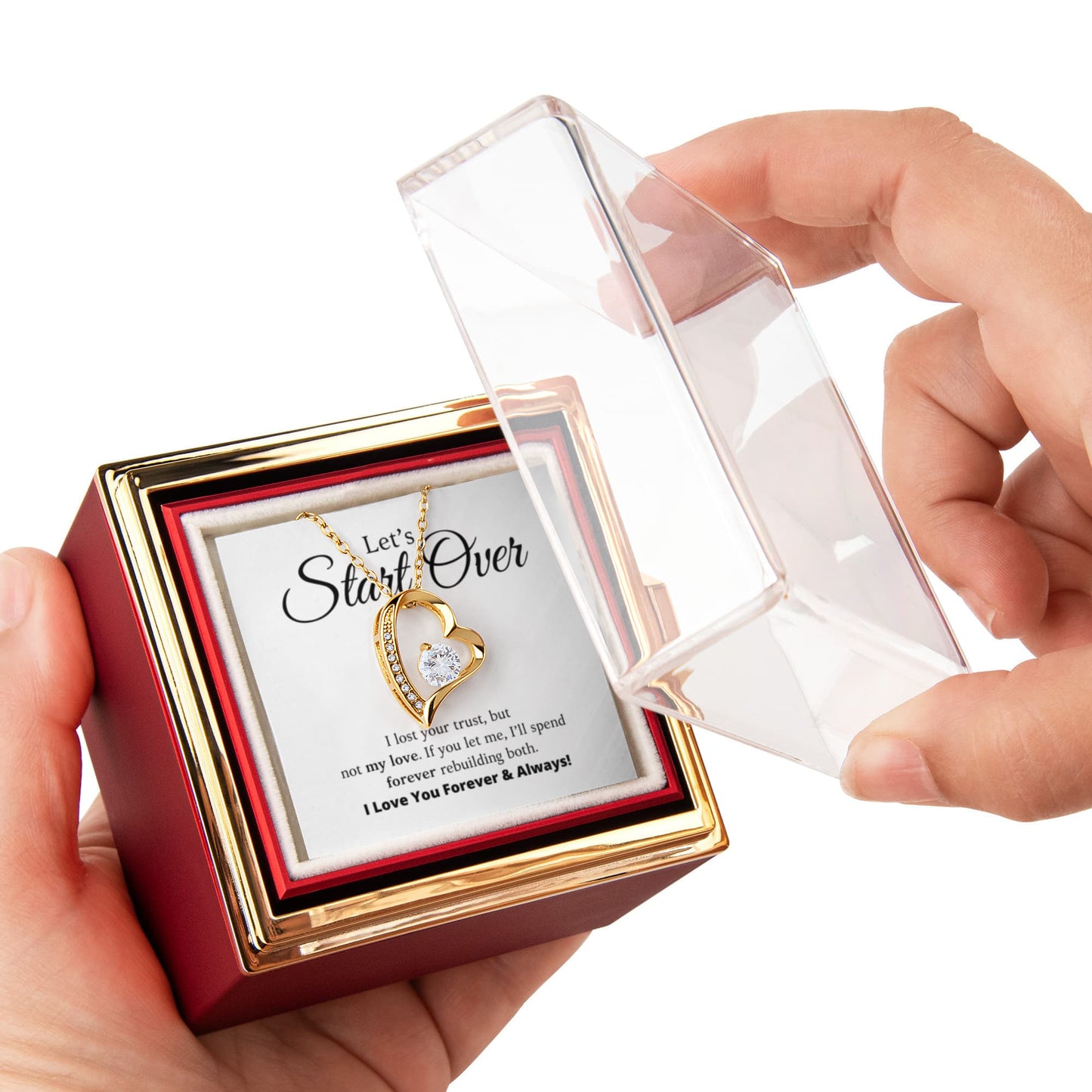 Let's Start Over - Forever Love with Rotating Rose Gift Box