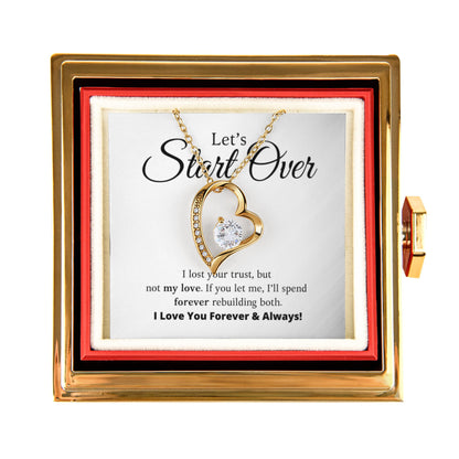 Let's Start Over - Forever Love with Rotating Rose Gift Box