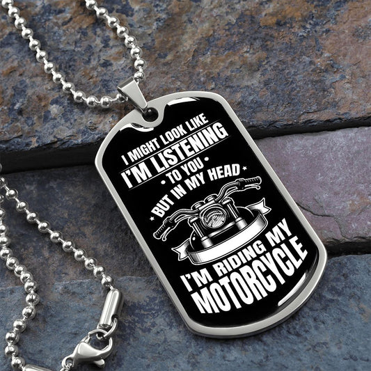 Bikers' Dog Tag Necklace