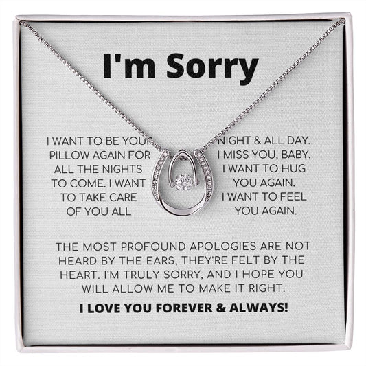 Lucky In Love - Apology Necklace For Her