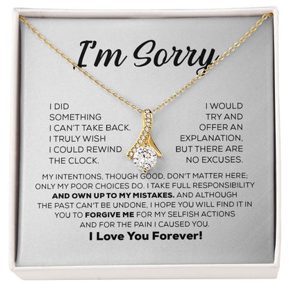 Regalo de disculpa para ella: asumo toda la responsabilidad: collar de belleza seductora