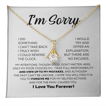 Regalo de disculpa para ella: asumo toda la responsabilidad: collar de belleza seductora