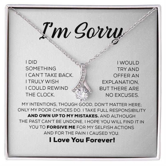 Apology Gift For Her - I Take Full Responsibility - Alluring Beauty Necklace