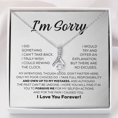 Regalo de disculpa para ella: asumo toda la responsabilidad: collar de belleza seductora